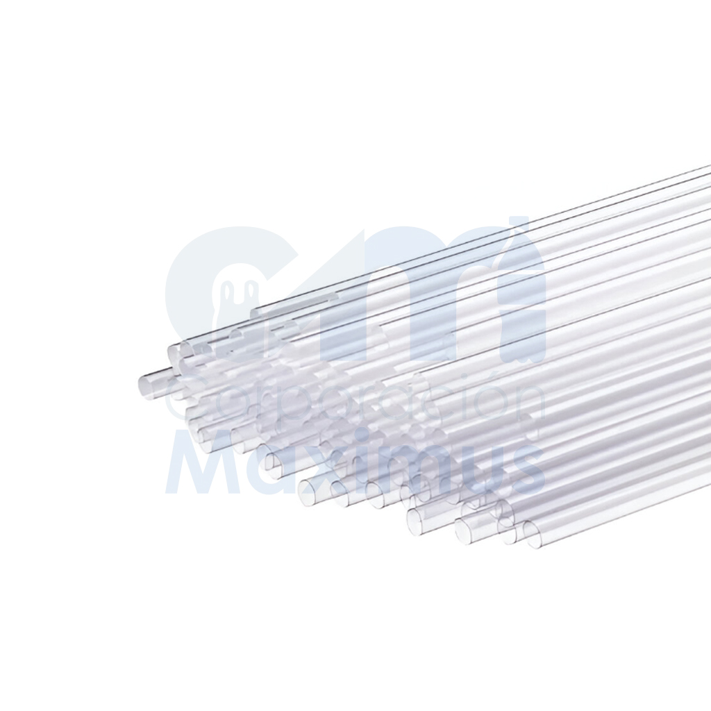 Pitillo Transparente 24 X 130