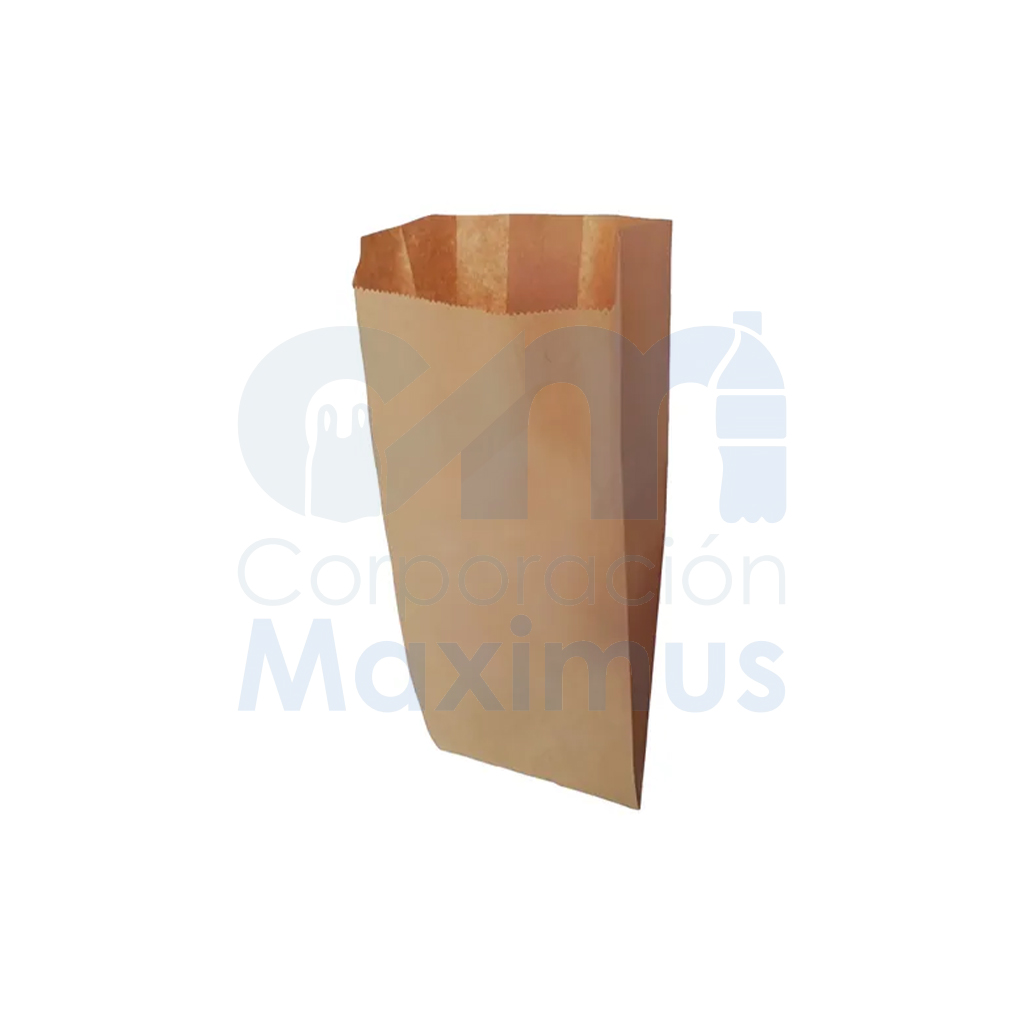 BOLSA DE PAPEL CON FUELLE 1/4KG (1000 UND)