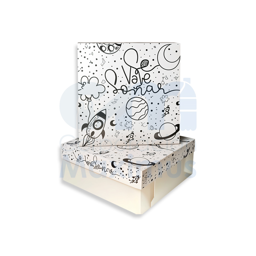 CAJA TORTA 25x25 15CM CL 100 UND