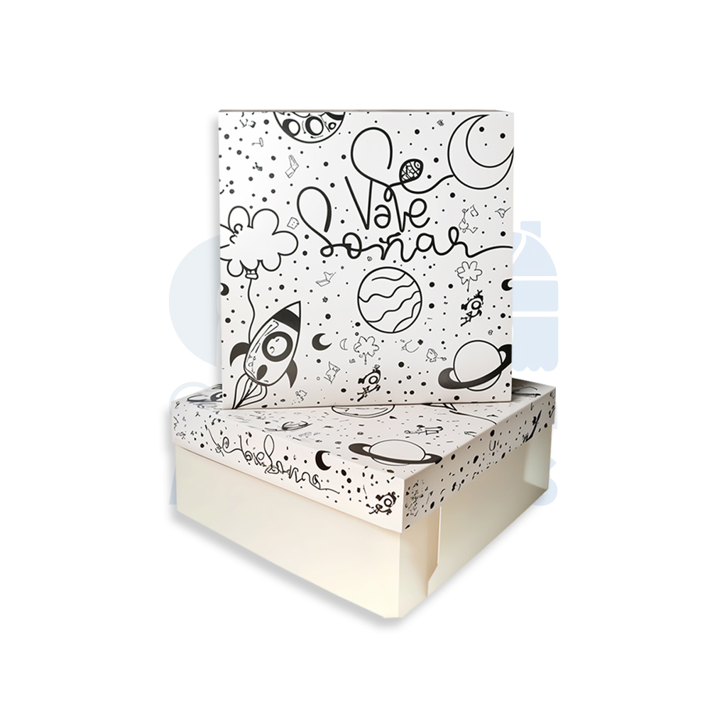 CAJA TORTA 25x25 20CM CL 100 UND