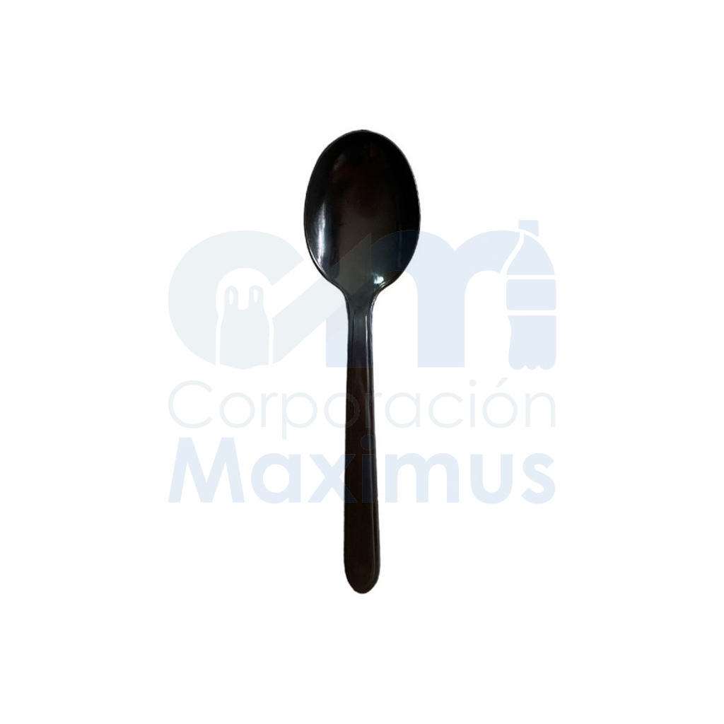 CUCHARILLA DE POSTRE NEGRA A GRANEL (1000 UND)