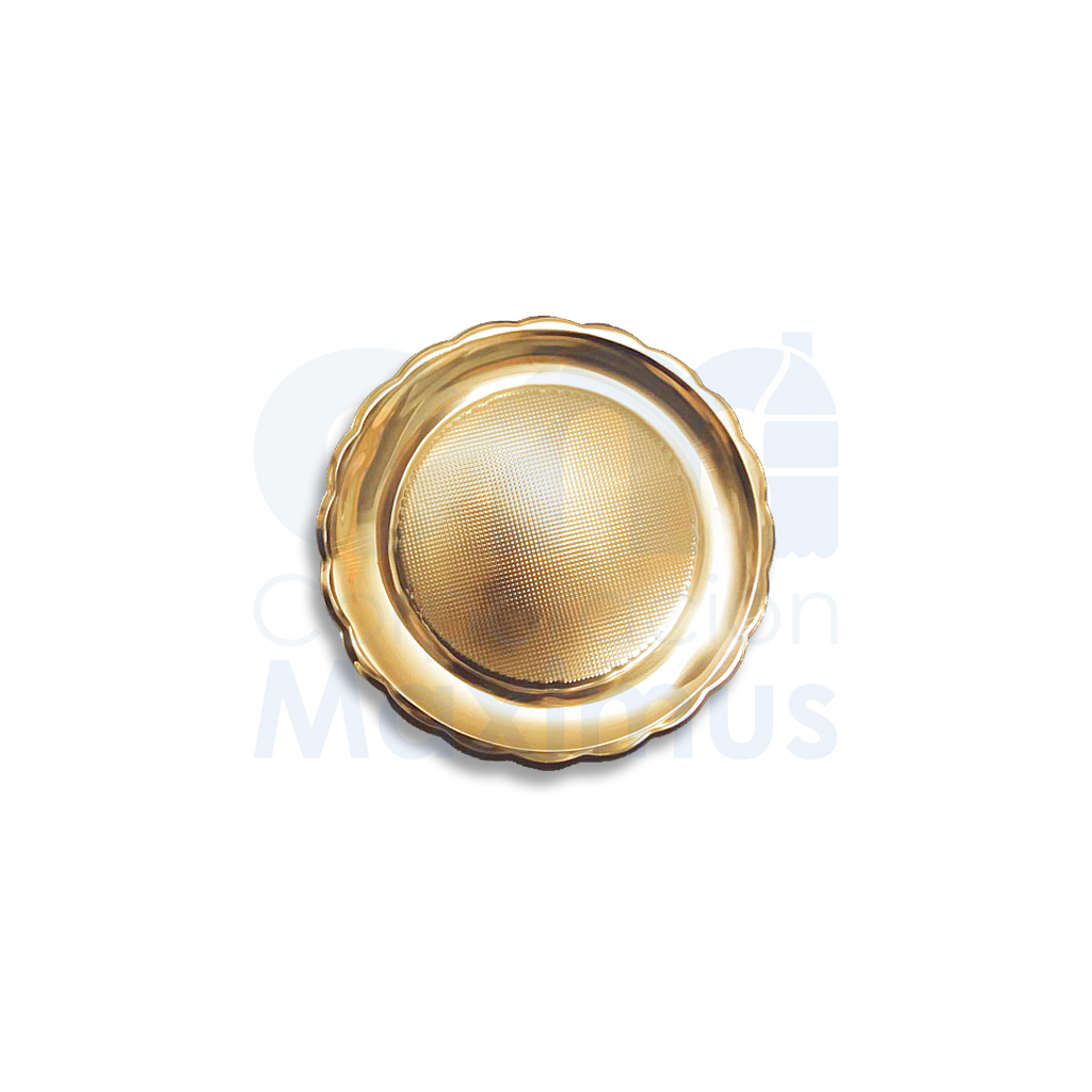 DISCO PET DORADO 10CM 1 PAQ X 200 UND