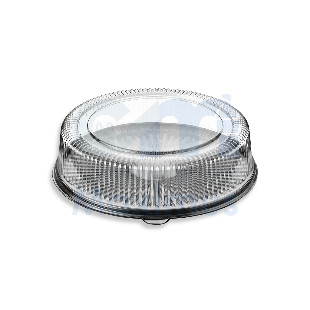 BASE CIRCULAR 33CM NEGRA CON DOMO 8CM CRISTAL CJX50