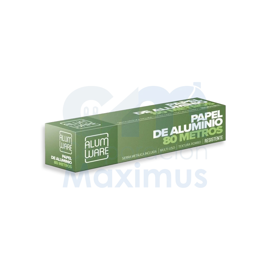PAPEL ALUMINIO MULTIUSO (XL) 80M X 45CM 1X1 UND