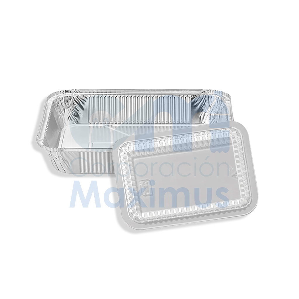 ENVASE DE ALUMINIO #5500 TAPA PLASTICA (50 UND)