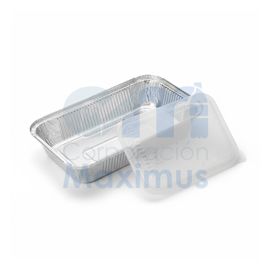 ENVASE DE ALUMINIO #9000 TAPA PLASTICA (50 UND)