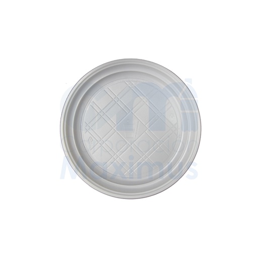[PLA010001] PLATO PLASTICO 6 BLANCO (14 CM) 50 PAQ X 10 UND