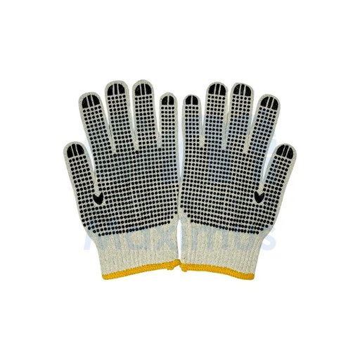 [GUA013001] GUANTE TEJIDO CON PUNTO DE PVC 12 UND